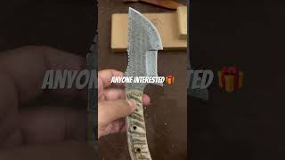 90 Custom handmade Damascus steel Hunting tracker Knife made by magnificent knives [upl. by Akimehs]