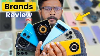 All Smartphone Brands Review in India  2023 Reality [upl. by Eelarol]