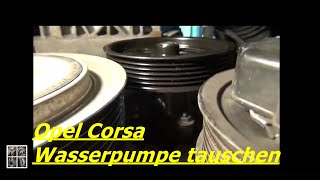 Opel Corsa 13 CDTI Quietscht Teil 3 Wasserpumpe tauschen [upl. by Heyra402]