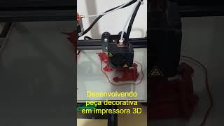 Desenvolvimento de peça decorativa em impressora 3D windows tutorial 3Dprinter [upl. by Refinnej755]