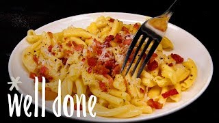 How To Make Classic Carbonara  Recipe  Well Done [upl. by Gemperle870]