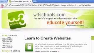 w3schools offline version [upl. by Ruomyes]