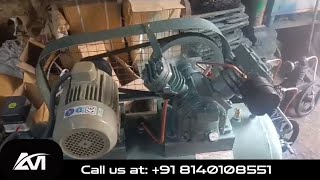 Air Compressor 3 Phase 200 Liter with Starter Connection Oil Change Maintenance [upl. by Roht]