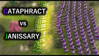 Age of Empires IV Cataphract vs Janissary [upl. by Ecnarf216]