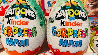 Natoons Maxi Kinder Surprise ASMR Unboxing [upl. by Jesse731]