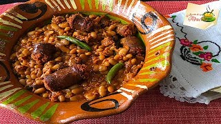 Frijoles con longaniza receta para chuparse los dedos 🌶🌮 [upl. by Noirred421]