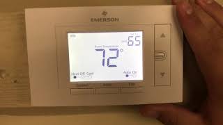 How To Reprogram My Thermostat Emerson Series 80 [upl. by Moazami961]