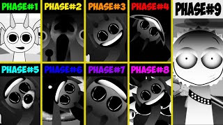 Phase 1 VS Phase 2 VS Phase 3 VS Phase 4 VS Phases 69 in Incredibox Sprunki versions [upl. by Ordnazil]