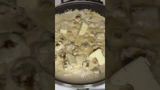 Part 2  Chicken Alfredo 🫶🏽🤍 food puertoricanfood cooking foodie recipe alfredo pasta [upl. by Brewster]