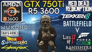 GTX 750 Ti  Ryzen 5 3600 amp 32GB Ram  Test In 10 Games [upl. by Tnelc595]