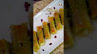 Mouthwatering Cheese Baklava Rolls Recipe By Ammi Ke Khane [upl. by Enaej]