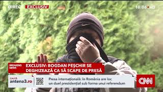 Bogdan Peșchir finanțatorul campaniei lui Călin Georgescu sa deghizat ca să scape de presă [upl. by Notgnillew996]