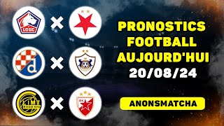 Pronostics et paris sur le foot aujourdhui Lille  Slavia Prague Dinamo Zagreb  Karabakh [upl. by Michaeline]