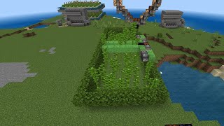 Bamboo farm in Minecraft Bedrock edition in automatic minecraft shorts gaming viral [upl. by Netnerb935]