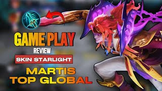 MARTIS STARLIGHT SKIN BUILD MARTIS TERSAKIT 2024 DI MOBILE LEGENDS [upl. by Artamas]