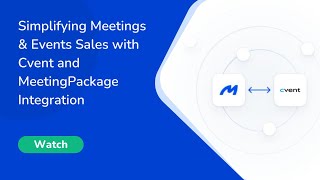 Simplifying Meetings amp Events Sales with Cvent and MeetingPackage Integration [upl. by Bergquist]