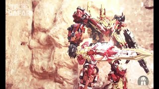 Transformers Combiner Predaking  Cang Toys Mini Thunderking  Stop Motion [upl. by Enilram]