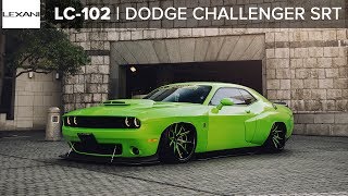 THE HULK MUTANT DODGE CHALLENGER RIDING LEXANI WHEELS CONCAVE [upl. by Towny]