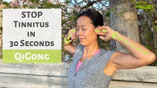 STOP TINNITUS IN 30 SECONDS  QIGONG  TCM [upl. by Tnerual]