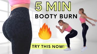 The BEST 5 MIN workout for your BOOTY amp LEGS  by Vicky Justiz [upl. by Teryn312]