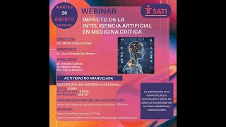 WEBINAR IMPACTO DE LA INTELIGENCIA ARTIFICIAL EN MEDICINA CRÍTICA [upl. by Shelden]