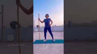 Stick workout for flexibility FlexibilityWorkout StickWorkout StretchAndStrengthen vizag [upl. by Fatima]