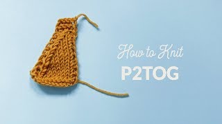 How to Purl 2 Together p2tog  Hands Occupied [upl. by Nnylacissej108]