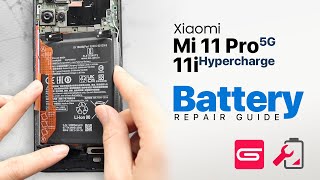 Xiaomi Redmi Note 11 Pro 5G  Mi 11i Hypercharge Battery Replacement BM5A [upl. by Fridlund]