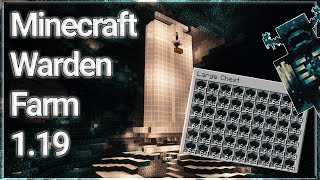 Easy Minecraft Warden Farm 119 Tutorial [upl. by Terrence]