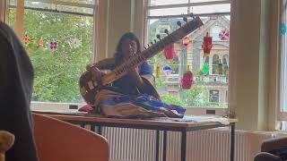 Reshma Srivastava playing Gandharva Veda for Peace at Bristol University June 2 2024 [upl. by Lalittah]