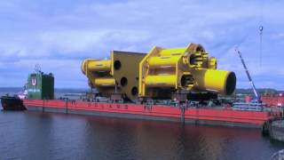 Solutions Howwedoit How Sarens loaded out a 23000t jacket in 2014 in Norway [upl. by Rilda418]