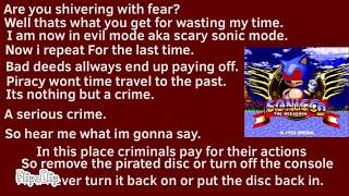 Sonic CD anti piracy screen FanMade Part 68 [upl. by Aba]