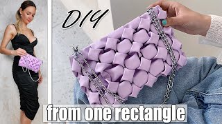 DIY FANCY CLUTCH FROM ONE PIECE OF FABRIC ❤️️ How to Make Smocking Purse Bag Easy  GIRL CRAFT [upl. by Nyrad]