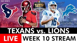 Texans vs Lions Live Streaming Scoreboard PlayByPlay Highlights amp Stats  NFL Week 10 On NBC [upl. by Blaise621]