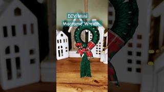 DIY macrame christmas wreath tutorial  christmas tree ornaments  christmas craft  christmas decor [upl. by Osi]