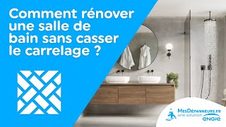 Rénovation salle de bain  comment faire sans casser le carrelage  Astuces  MesDépanneursfr [upl. by Enimisaj]