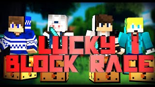 Minecraft Luckyblock race Hij heeft alleen maar pech [upl. by Ettenauq]