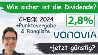 Vonovia Aktienanalyse 2024 Wie sicher ist die Dividende günstig bewertet [upl. by Fanya]