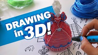 Drawing in 3 DIMENSIONS  Scribbler 3D Pens  drawingwiffwaffles [upl. by Britta]