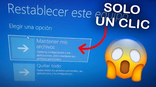 RESTABLECER Windows 10 ✔️ Sin USB Sin nada [upl. by Conard]