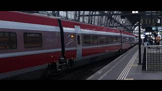 Ruby Thalys 4341 arrival  Amsterdam CS  19102021  ft Treinen door Nederland amp StefanNLPlays [upl. by Shaine225]