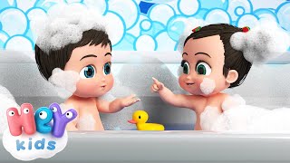 Penušavu Kupku 🛀 Kupanje pesmica za bebe  HeyKids  Crtani za decu [upl. by Audi]