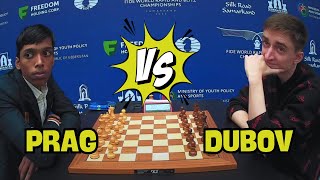 Praggnanandhaa vs Dubov Daniil  World Blitz Chess 2023  R7 [upl. by Sanger]