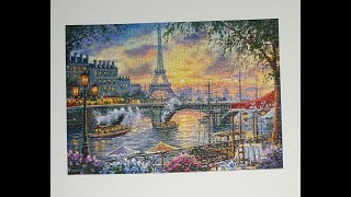 Time lapse 500 piece puzzle Tea time in Paris by Castorland [upl. by Ali]