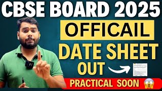 CBSE Date Sheet 2025 FINALLY OUT🔥Date Sheet of Class 10TH 12TH CBSE Board 2025 CBSE LATEST NEWS [upl. by Skantze]