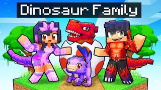 Having a DINOSAUR FAMILY in Minecraft [upl. by Llennehc279]