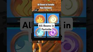 All Boons In Fortnite Chapter 6 Season 1 and their Effect Void Water Fire and Wind Boon fortnite [upl. by Imray]