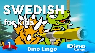 Learn Swedish for kids  ‪Animals  Online Swedish lessons for kids  Dinolingo [upl. by Attinahs]