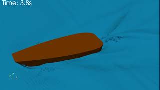 Hull simulation using OpenFOAM [upl. by Enaamuj350]