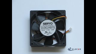 CUDC24B7Q 24V 016A 38W 3wires cooling fan [upl. by Tiernan]